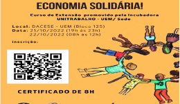 Liberadas as inscrições para o curso presencial de Economia Solidária