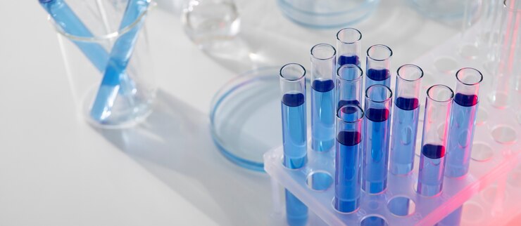 banner horizontal de ciencia com recipientes de vidro 23 2149495048